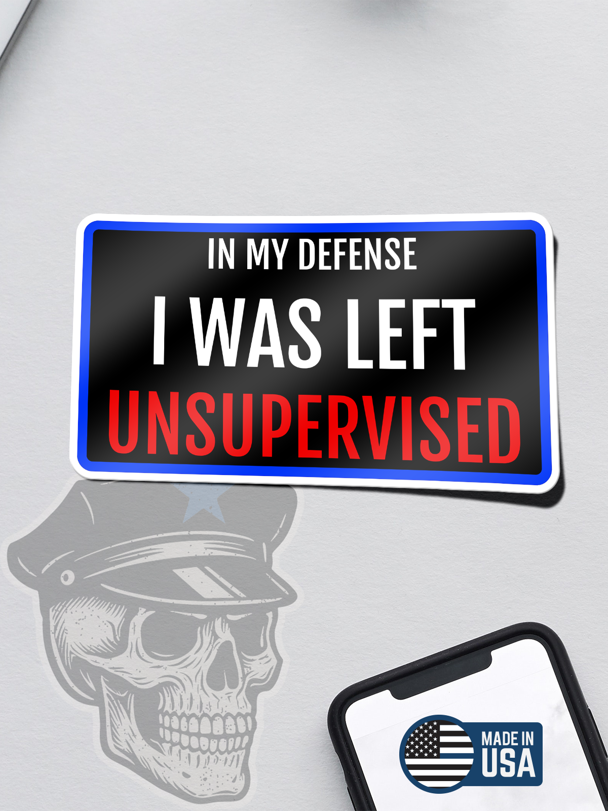 Left Unsupervised Sticker
